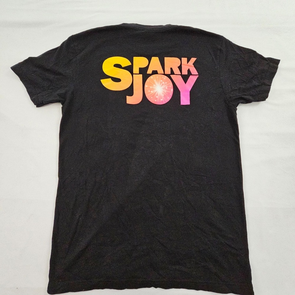 Spark Joy New Highs Local Flower Black Short Sleeve Cotton T-Shirt Men's M